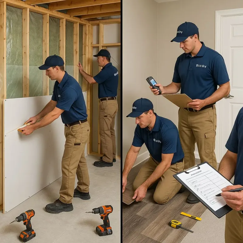 Repairs and Reconstruction process in East Islip, NY
